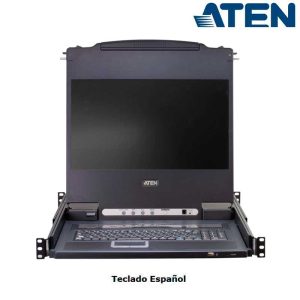 kvm-lcd-173-de-8-puertos-usb-ps2-vga-para-rack-19-teclado-espanol-aten-cl5708mw